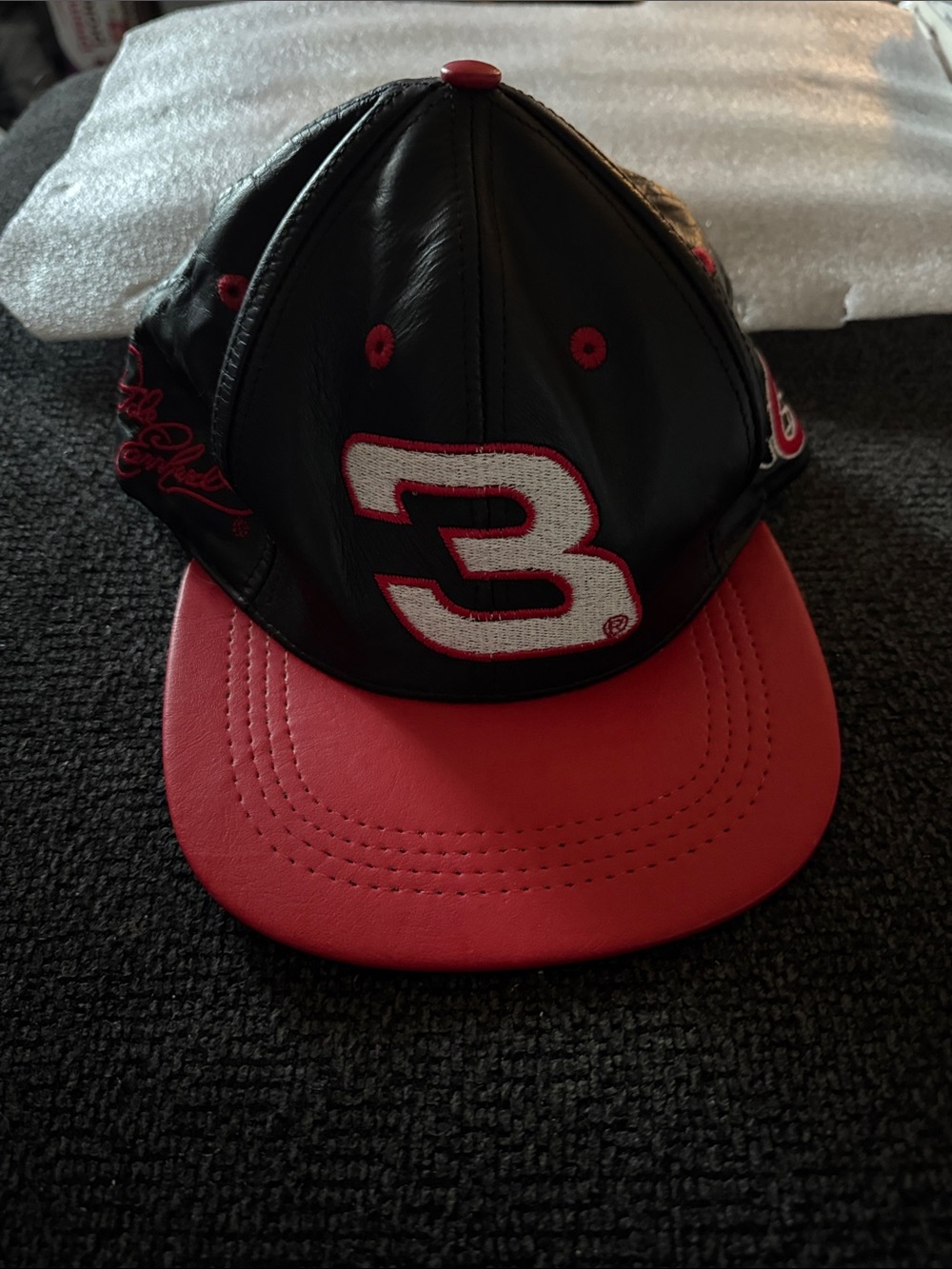 Vintage Chase Dale Earnhardt Genuine Leather Strapback Hat